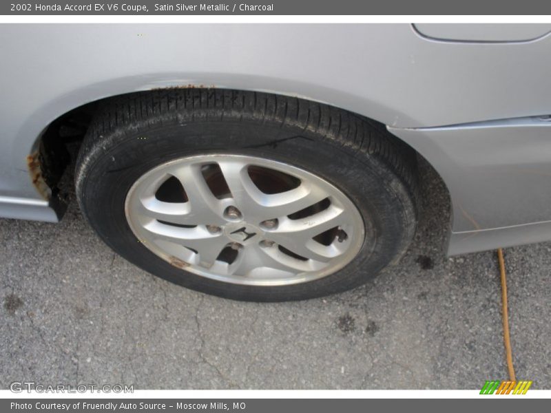 Satin Silver Metallic / Charcoal 2002 Honda Accord EX V6 Coupe