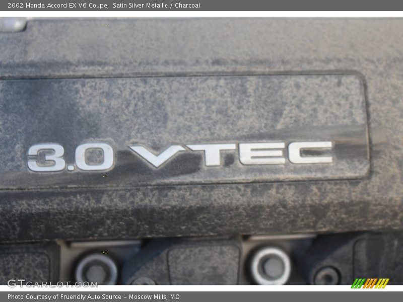 Satin Silver Metallic / Charcoal 2002 Honda Accord EX V6 Coupe