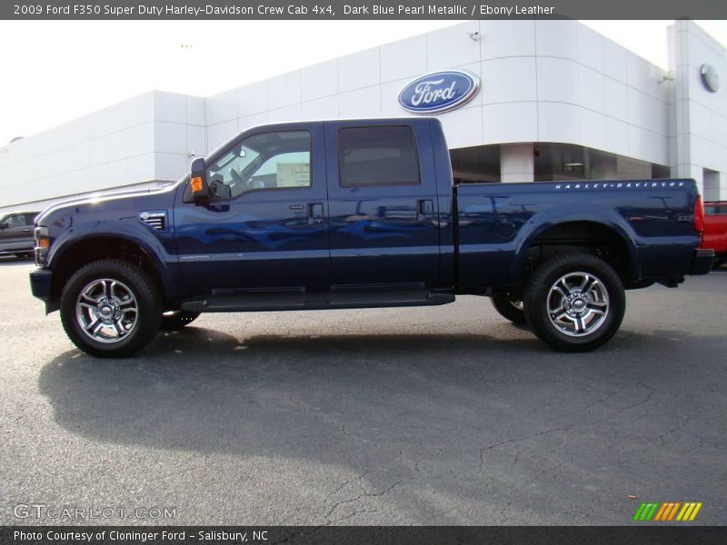 Dark Blue Pearl Metallic / Ebony Leather 2009 Ford F350 Super Duty Harley-Davidson Crew Cab 4x4