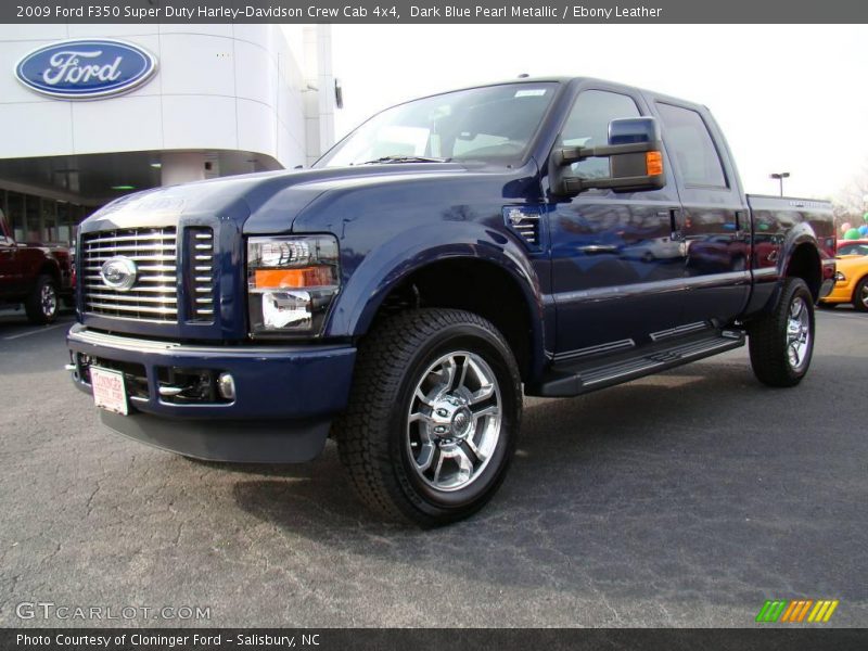 Dark Blue Pearl Metallic / Ebony Leather 2009 Ford F350 Super Duty Harley-Davidson Crew Cab 4x4