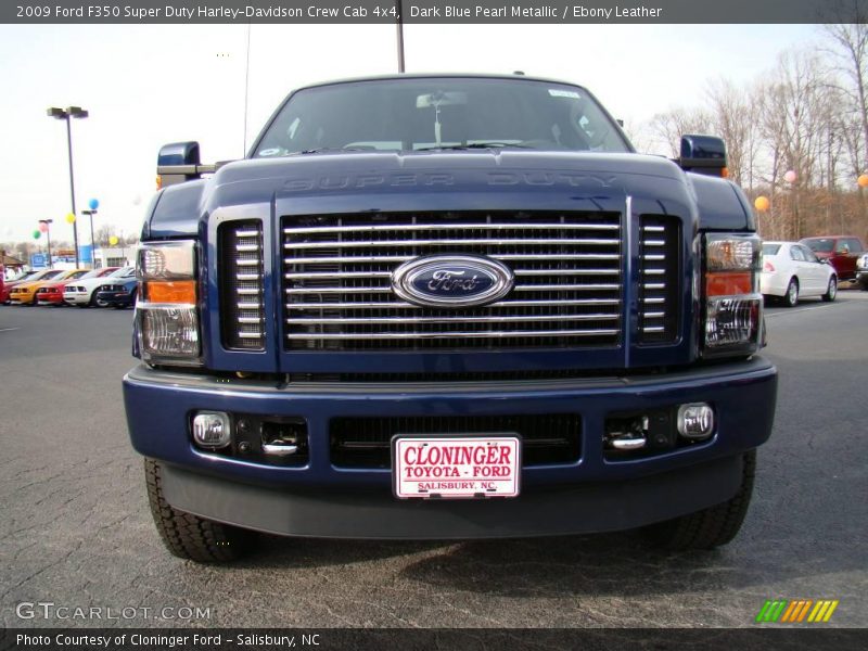 Dark Blue Pearl Metallic / Ebony Leather 2009 Ford F350 Super Duty Harley-Davidson Crew Cab 4x4