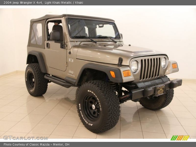 Light Khaki Metallic / Khaki 2004 Jeep Wrangler X 4x4