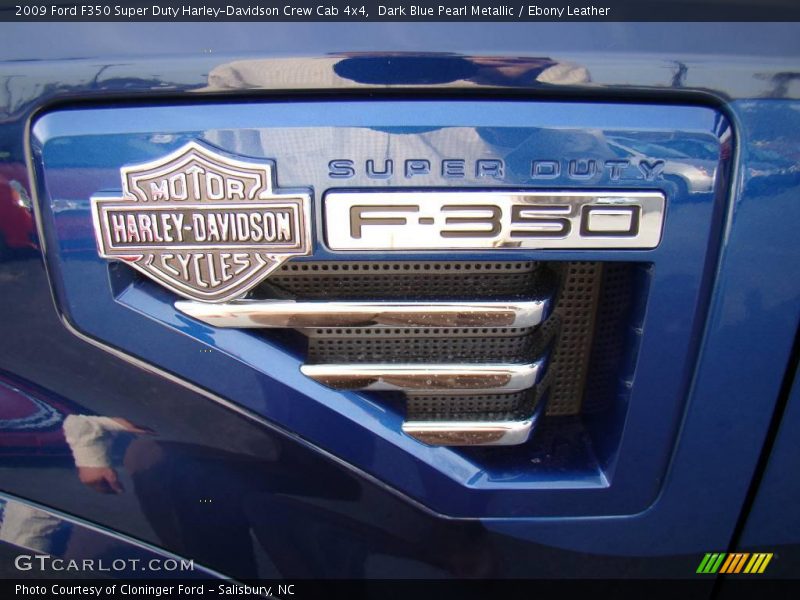 Dark Blue Pearl Metallic / Ebony Leather 2009 Ford F350 Super Duty Harley-Davidson Crew Cab 4x4
