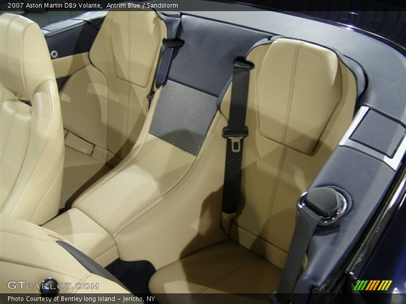 2007 Aston Martin DB9 Volante, Antrim Blue/Sandstorm, Rear Seats - 2007 Aston Martin DB9 Volante