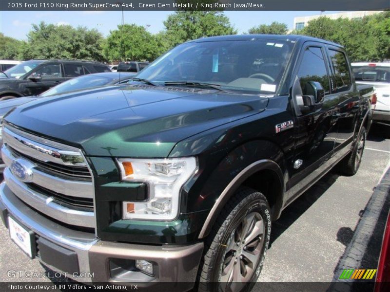 Green Gem Metallic / King Ranch Java/Mesa 2015 Ford F150 King Ranch SuperCrew 4x4