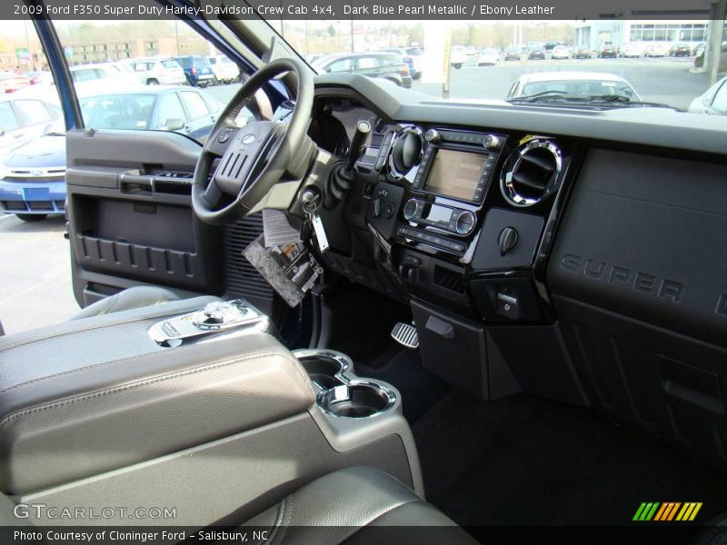 Dark Blue Pearl Metallic / Ebony Leather 2009 Ford F350 Super Duty Harley-Davidson Crew Cab 4x4