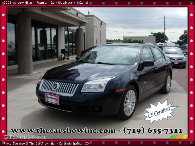 Dark Blue Metallic / Camel 2008 Mercury Milan I4 Premier