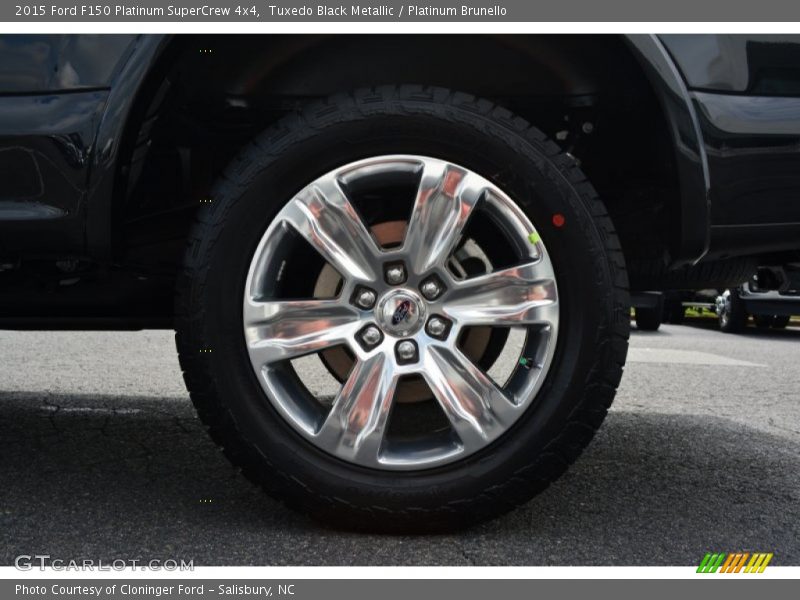 Tuxedo Black Metallic / Platinum Brunello 2015 Ford F150 Platinum SuperCrew 4x4