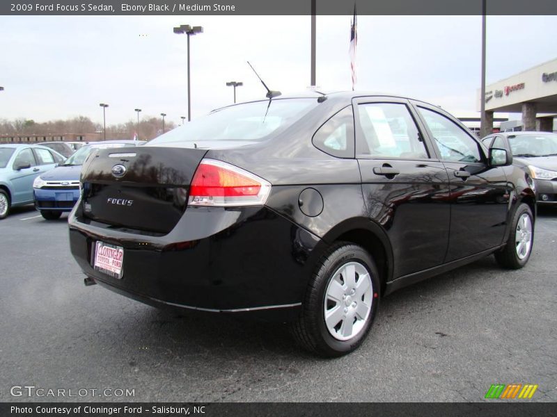 Ebony Black / Medium Stone 2009 Ford Focus S Sedan