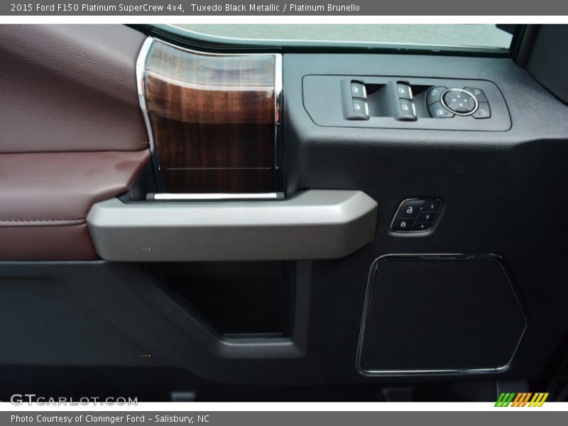 Tuxedo Black Metallic / Platinum Brunello 2015 Ford F150 Platinum SuperCrew 4x4