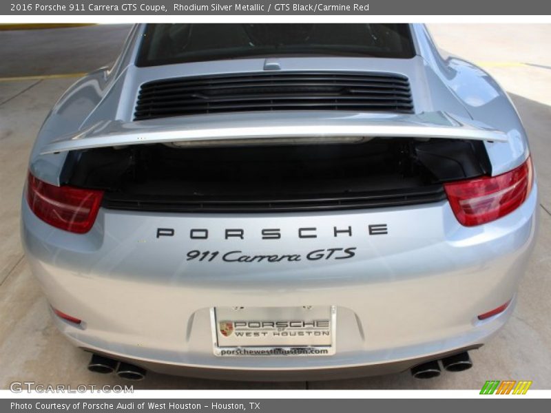 Rhodium Silver Metallic / GTS Black/Carmine Red 2016 Porsche 911 Carrera GTS Coupe