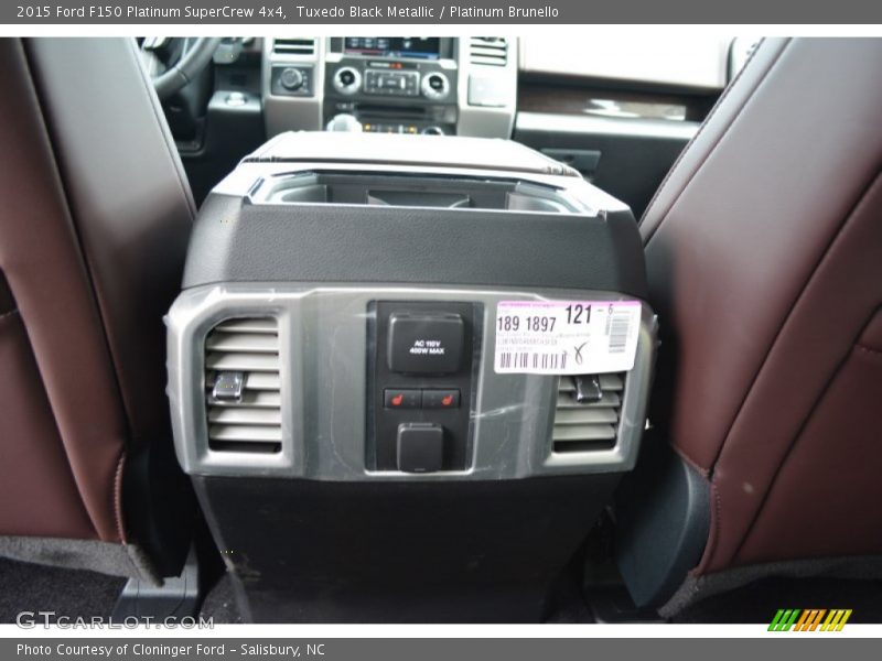 Tuxedo Black Metallic / Platinum Brunello 2015 Ford F150 Platinum SuperCrew 4x4