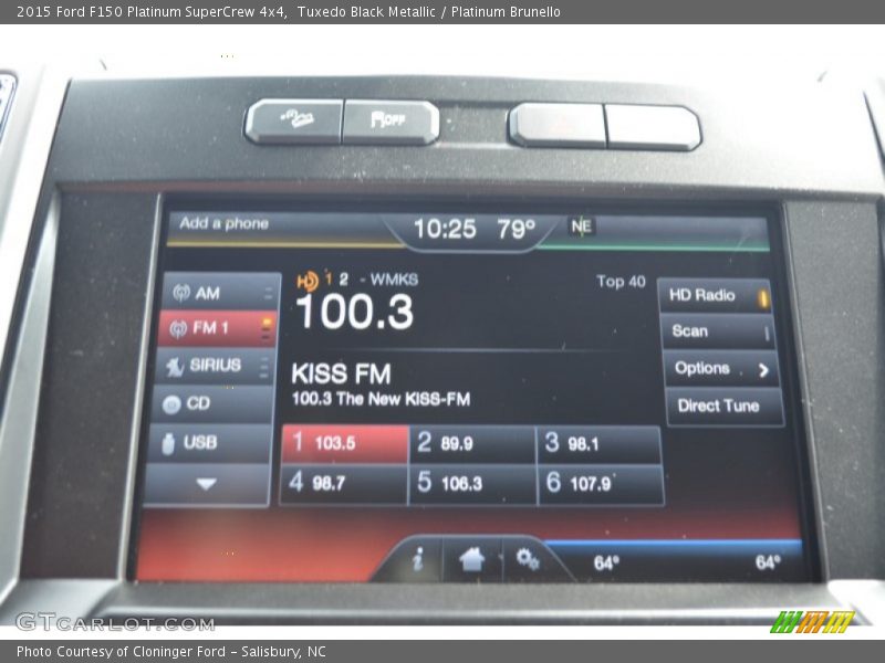 Tuxedo Black Metallic / Platinum Brunello 2015 Ford F150 Platinum SuperCrew 4x4