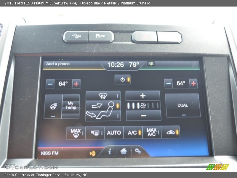 Tuxedo Black Metallic / Platinum Brunello 2015 Ford F150 Platinum SuperCrew 4x4