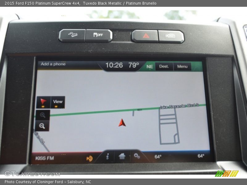 Tuxedo Black Metallic / Platinum Brunello 2015 Ford F150 Platinum SuperCrew 4x4