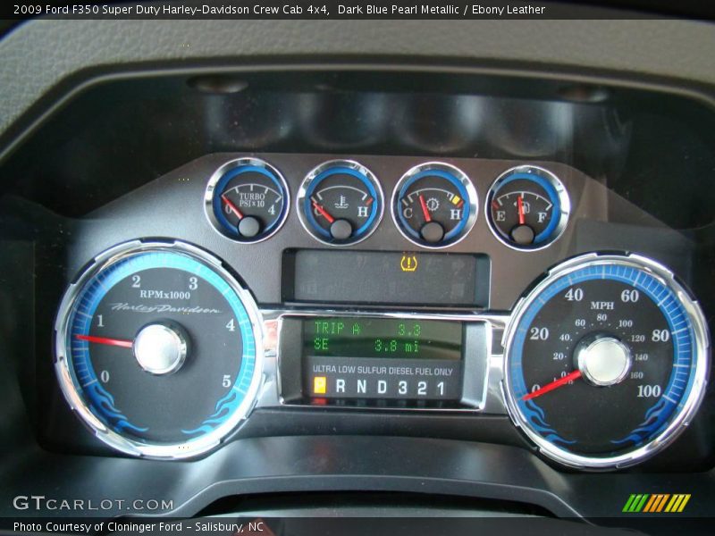 Dark Blue Pearl Metallic / Ebony Leather 2009 Ford F350 Super Duty Harley-Davidson Crew Cab 4x4