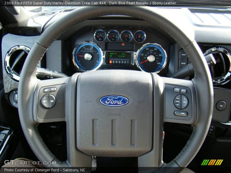 Dark Blue Pearl Metallic / Ebony Leather 2009 Ford F350 Super Duty Harley-Davidson Crew Cab 4x4