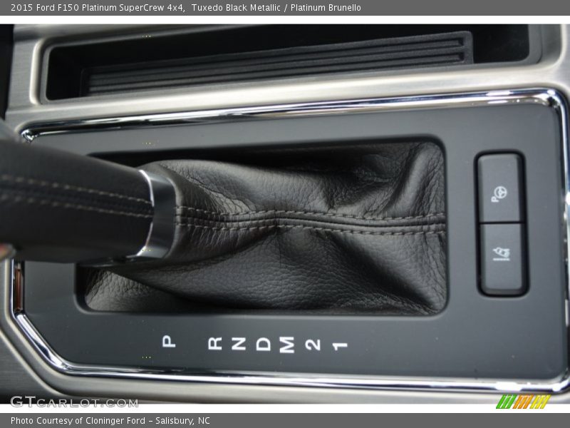 Tuxedo Black Metallic / Platinum Brunello 2015 Ford F150 Platinum SuperCrew 4x4