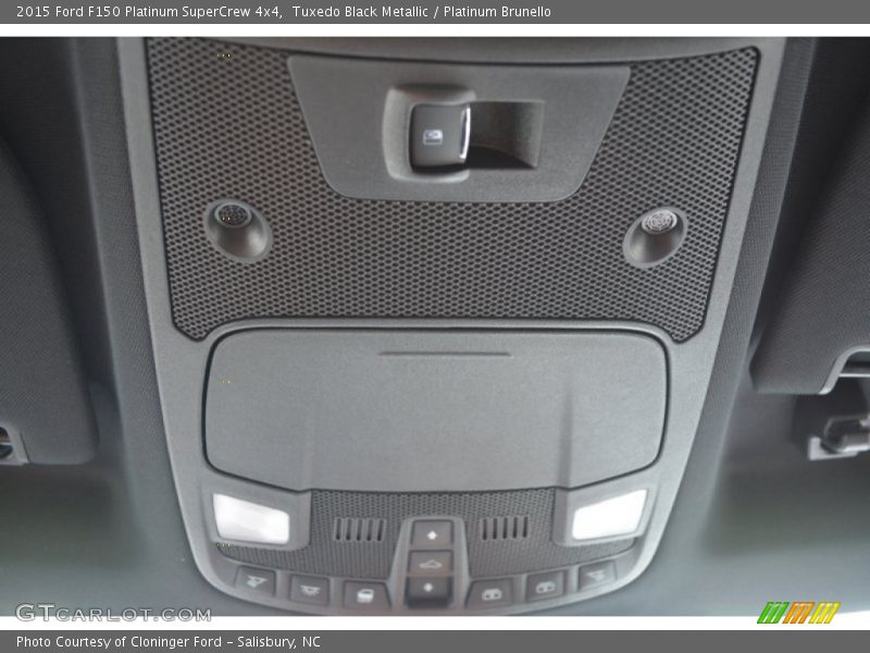 Tuxedo Black Metallic / Platinum Brunello 2015 Ford F150 Platinum SuperCrew 4x4