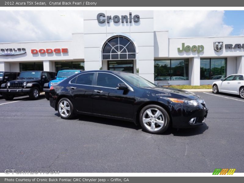 Crystal Black Pearl / Ebony 2012 Acura TSX Sedan