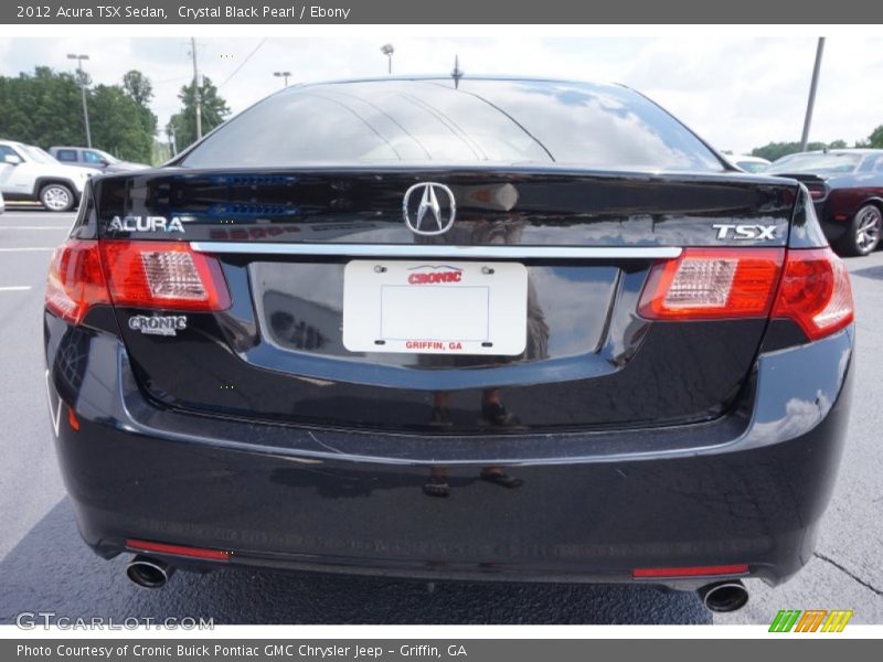 Crystal Black Pearl / Ebony 2012 Acura TSX Sedan
