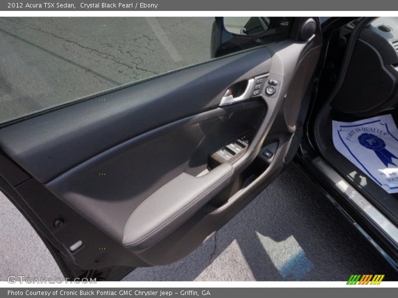 Crystal Black Pearl / Ebony 2012 Acura TSX Sedan