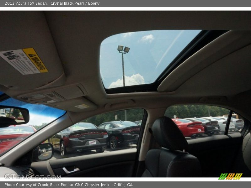 Crystal Black Pearl / Ebony 2012 Acura TSX Sedan