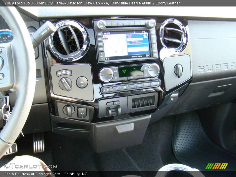 Dark Blue Pearl Metallic / Ebony Leather 2009 Ford F350 Super Duty Harley-Davidson Crew Cab 4x4