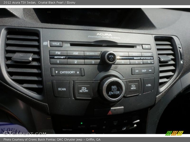 Crystal Black Pearl / Ebony 2012 Acura TSX Sedan