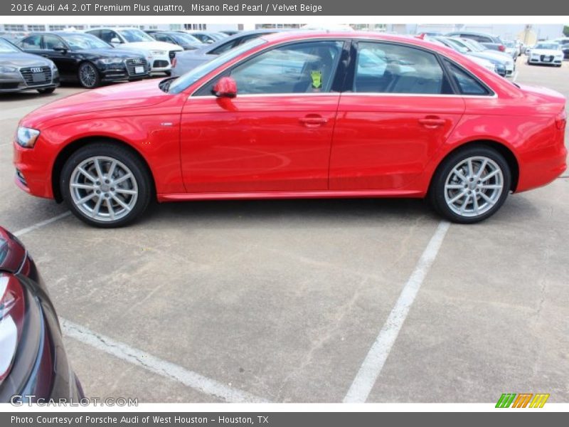 Misano Red Pearl / Velvet Beige 2016 Audi A4 2.0T Premium Plus quattro