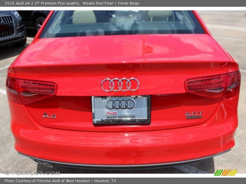 Misano Red Pearl / Velvet Beige 2016 Audi A4 2.0T Premium Plus quattro