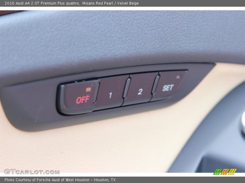 Misano Red Pearl / Velvet Beige 2016 Audi A4 2.0T Premium Plus quattro