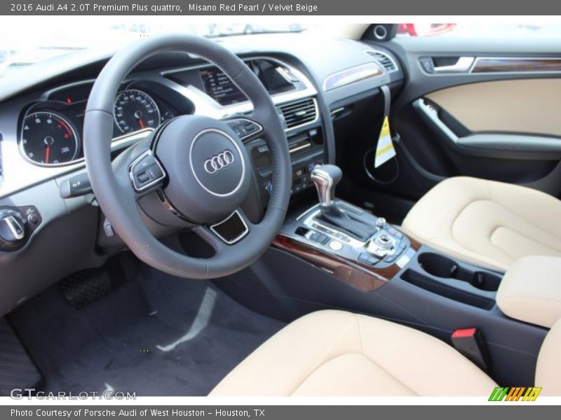 Misano Red Pearl / Velvet Beige 2016 Audi A4 2.0T Premium Plus quattro