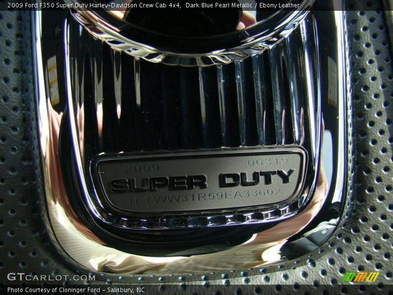 Dark Blue Pearl Metallic / Ebony Leather 2009 Ford F350 Super Duty Harley-Davidson Crew Cab 4x4