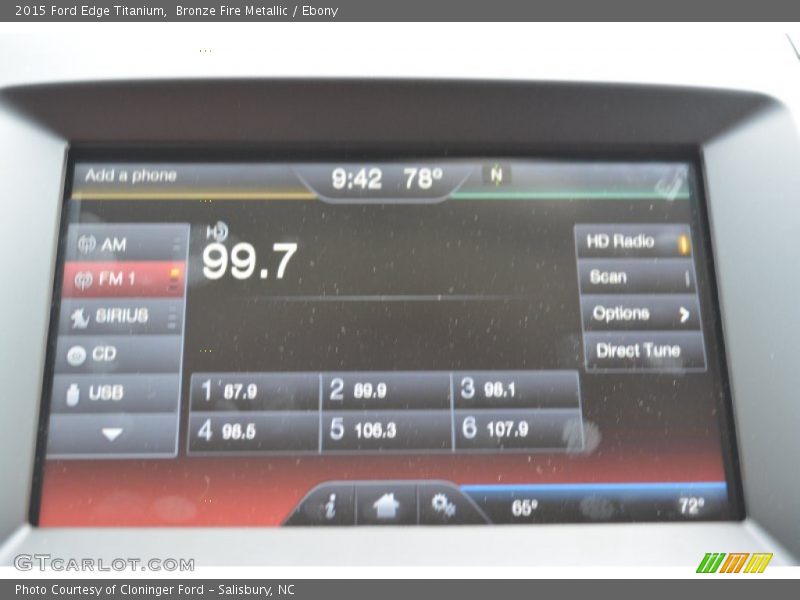 Bronze Fire Metallic / Ebony 2015 Ford Edge Titanium