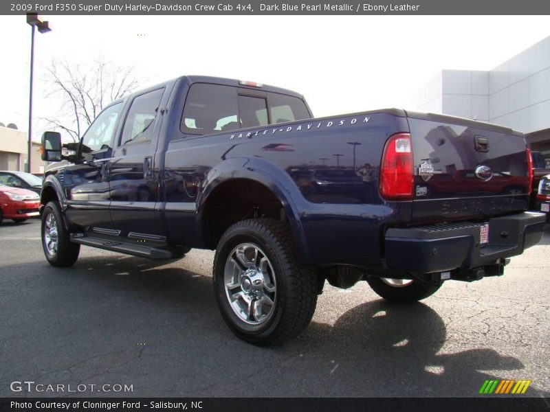 Dark Blue Pearl Metallic / Ebony Leather 2009 Ford F350 Super Duty Harley-Davidson Crew Cab 4x4