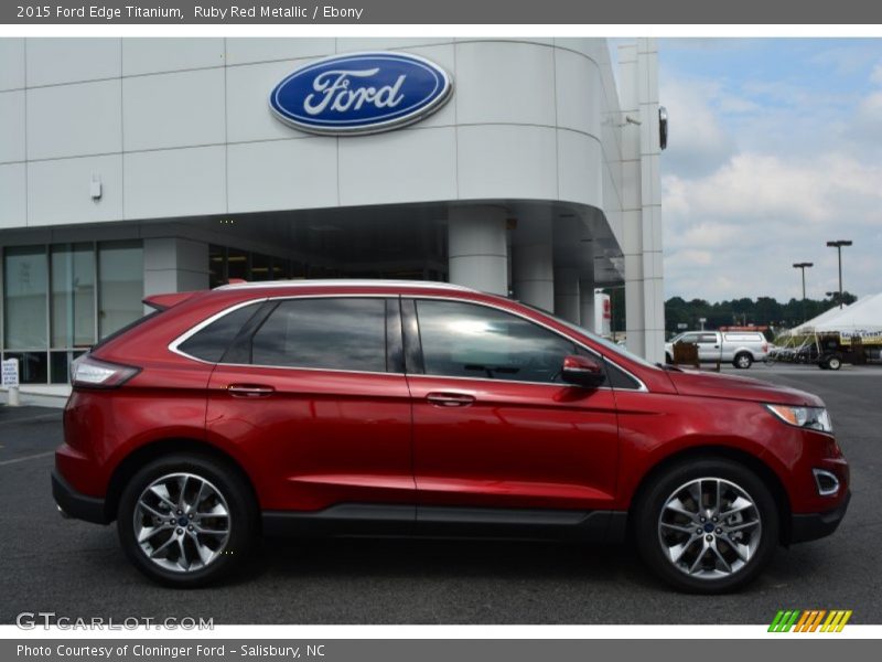 Ruby Red Metallic / Ebony 2015 Ford Edge Titanium