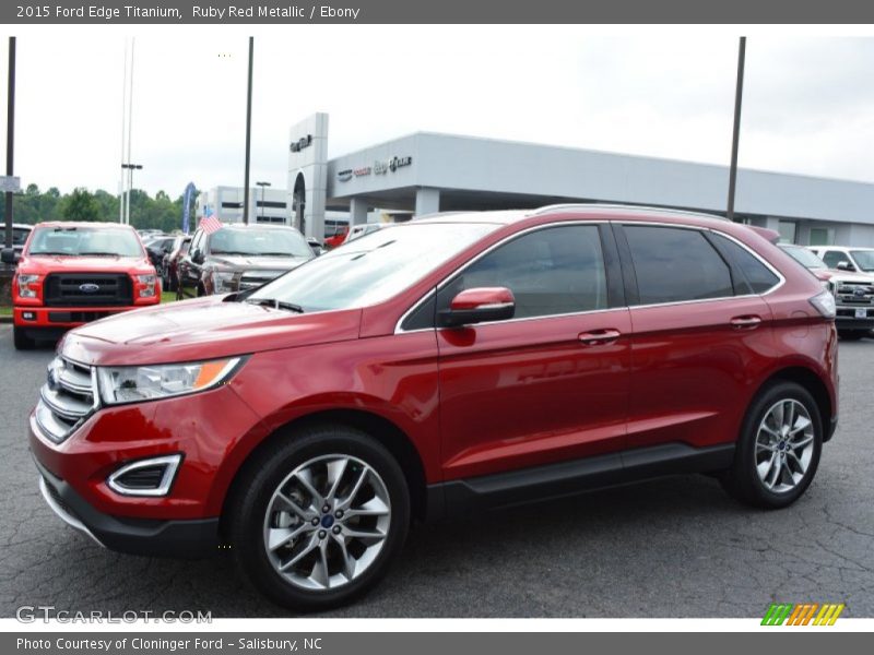 Ruby Red Metallic / Ebony 2015 Ford Edge Titanium