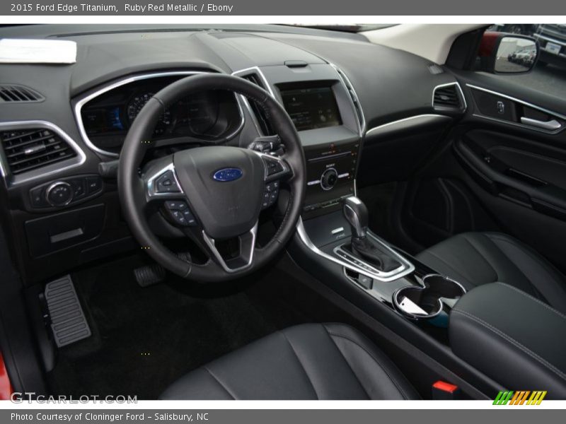 Ruby Red Metallic / Ebony 2015 Ford Edge Titanium