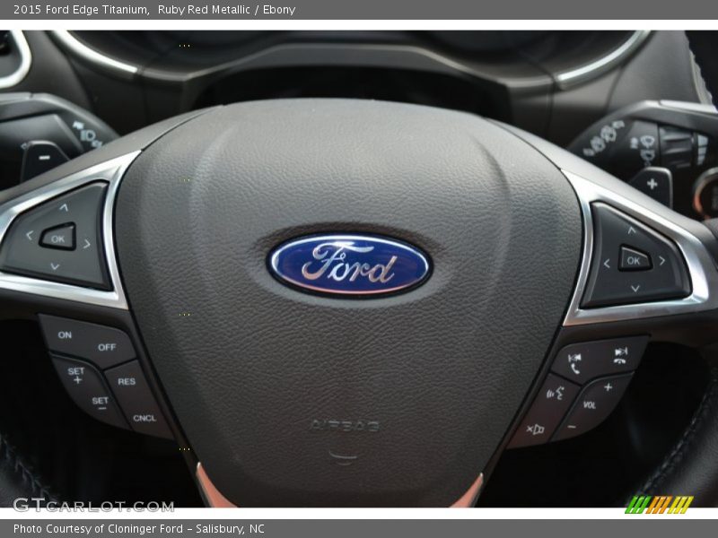 Ruby Red Metallic / Ebony 2015 Ford Edge Titanium