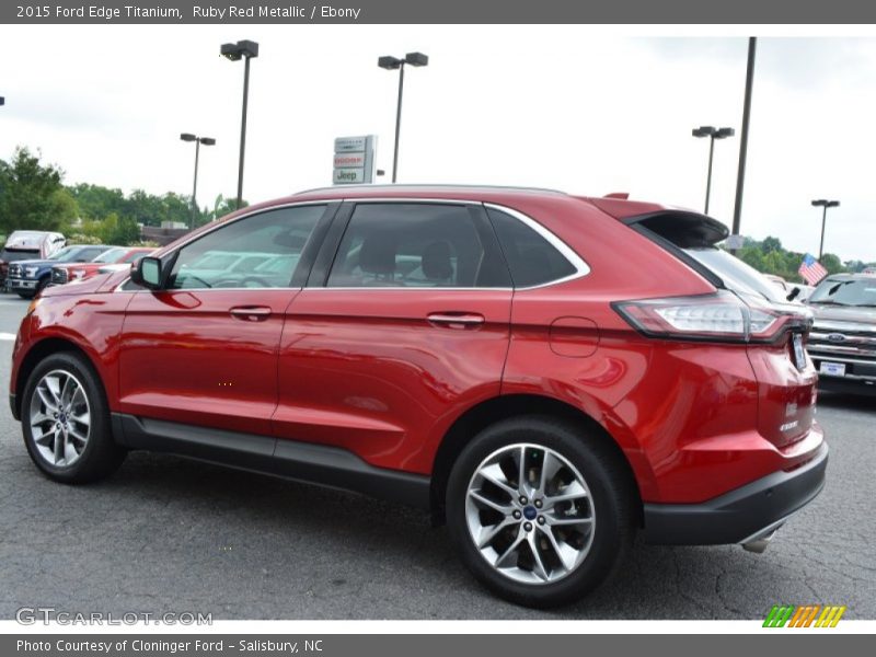 Ruby Red Metallic / Ebony 2015 Ford Edge Titanium