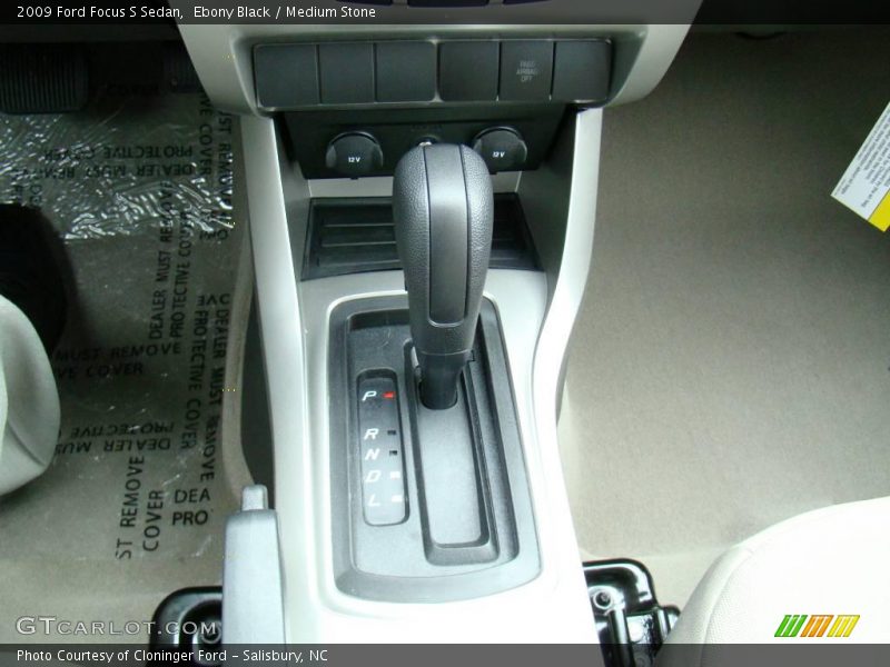 Ebony Black / Medium Stone 2009 Ford Focus S Sedan