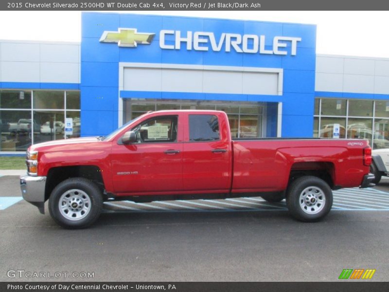 Victory Red / Jet Black/Dark Ash 2015 Chevrolet Silverado 2500HD WT Double Cab 4x4
