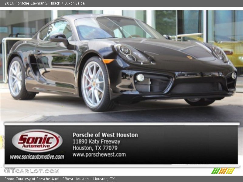 Black / Luxor Beige 2016 Porsche Cayman S