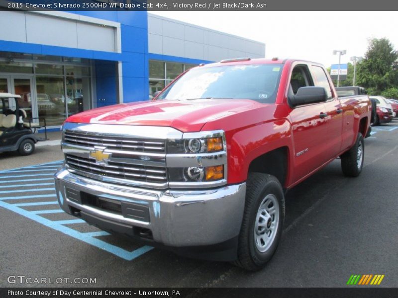 Victory Red / Jet Black/Dark Ash 2015 Chevrolet Silverado 2500HD WT Double Cab 4x4