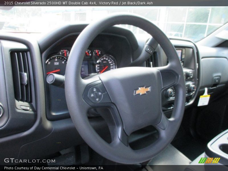 Victory Red / Jet Black/Dark Ash 2015 Chevrolet Silverado 2500HD WT Double Cab 4x4