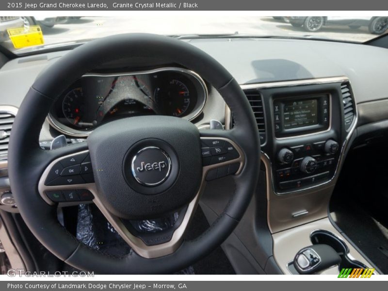 Granite Crystal Metallic / Black 2015 Jeep Grand Cherokee Laredo