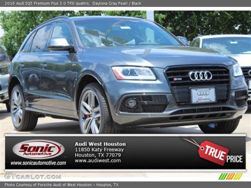 Daytona Gray Pearl / Black 2016 Audi SQ5 Premium Plus 3.0 TFSI quattro