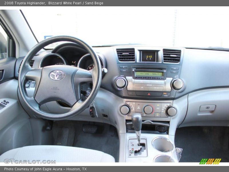 Blizzard White Pearl / Sand Beige 2008 Toyota Highlander