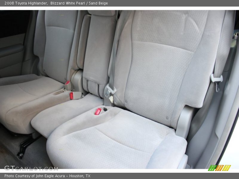 Blizzard White Pearl / Sand Beige 2008 Toyota Highlander